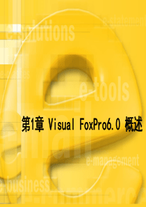 第1章 Visual FoxPro6.0 概述