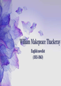 英美文学William Makepeace Thackeray