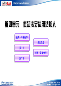 2013年政治中考复习七年级下做知法守法用法的人