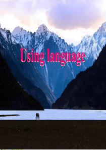 浙江book1UNIT3 Using language[课件]