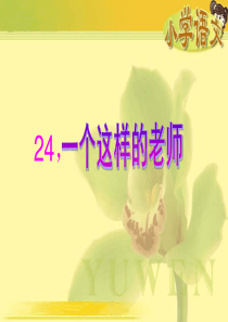 24《一个这样的老师》课件