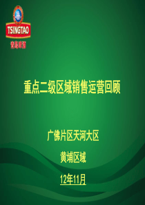 区域2012年10月月度销售运营回顾及11月销售运营计划