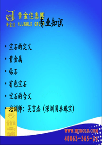 黄金、宝石、白银、钻石、铂金等珠宝专业知识--杨强