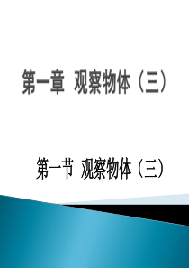 观察物体(三)PPT