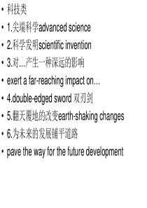 雅思写作高频词汇分类 汇总