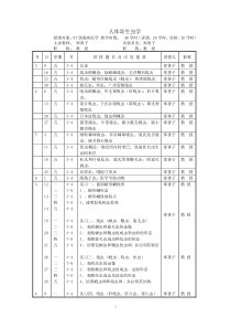 教学日历模板