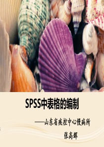 SPSS中表格的编制