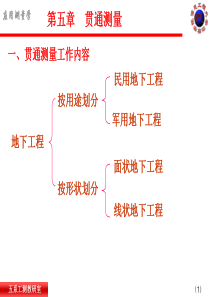 第十一次课：贯通测量方案设计