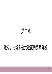 第二章 政府、市场和公共政策的关系分析