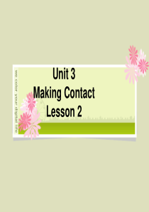 人教版新起点英语五年级下册Unit-3-Making-Contact-Lesson-2-课件-1