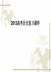 2013高考历史复习课件开辟新航路(精)