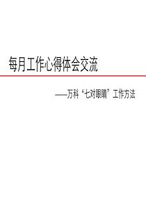 万科七对眼睛工作方法.ppt