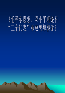 毛概第一章马克思主义中国化的历史进程和理论成果