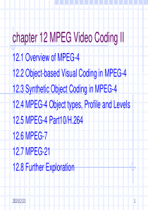 多媒体技术chapter-12-MPEG-Video-Coding-II