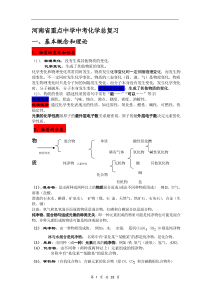 河南名校中考化学总复习知识点总结