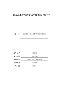 谭启风+06012386+正文、文献综述、外文文献译文