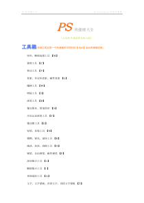 PS快捷键大全课件讲解