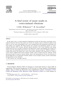 a brief review of recent results in vortex-induced