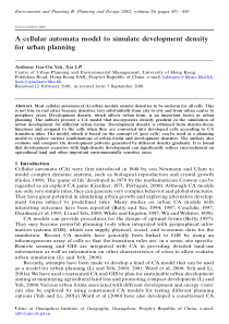 A cellular automata model to simulate development 