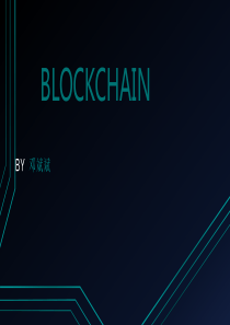 Blockchain 区块链