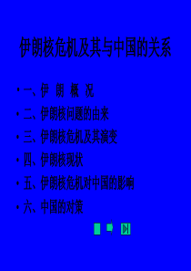 【PPT】伊朗核危机及其与中国的关系(精)