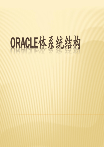 ORACLE数据库体系统结构课件