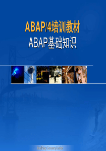 ABAP4培训教程1--基础知识