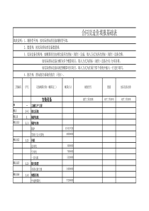 合同及造价管理台账基础表