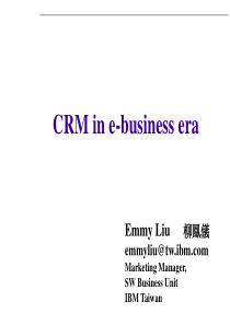 电子商务时代的CRM(IBM)