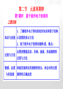 人教版化学必修二第一章第二节元素周期律