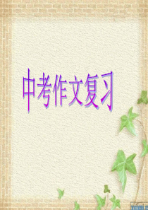 (13)√中考作文复习