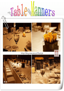 大学英语TableManners