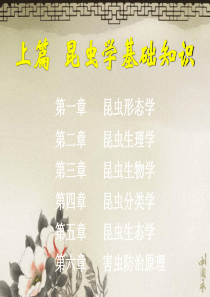 上篇昆虫学基础知识