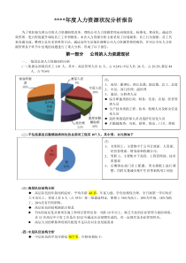 2015XX公司年度人力资源状况分析报告[1]