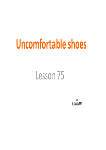 新概念英语一册Lesson-75Uncomfortable-shoes