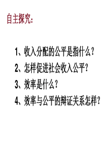 高一政治收入分配与社会公平课件