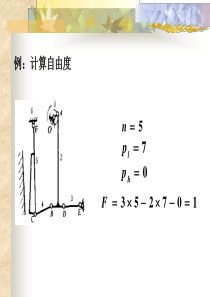 0918机械原理自由度注意事项