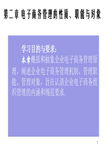 电子商务管理的性质