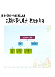 20以内的退位减法整理和复习