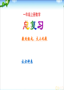 新人教版一年级数学上册《总复习》