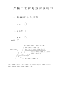 焊接工艺符号规范说明