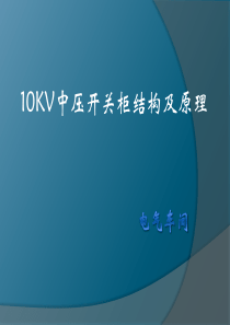 10KV中压开关柜结构