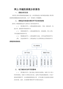 电子商务系统分析报告