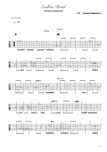 Tommy-Emmanuel《Endless-Road》指弹吉他谱