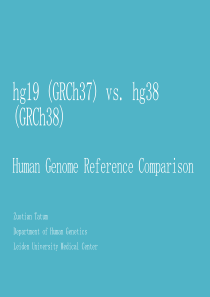 hg19 (GRCh37) 与 hg38 (GRCh38) 数据差异比较