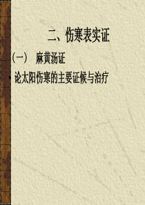 946 太阳病本证-伤寒表实证