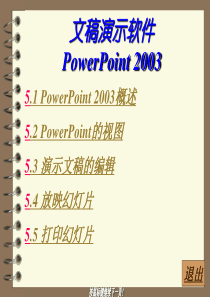 计算机基础知识-演示文稿-PowerPoint 2003