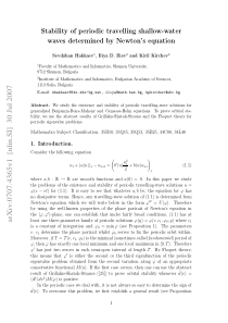 Stability-of-periodic-travelling-shallow-water-wav