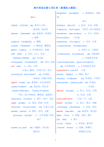 高中英语选修6词汇表有音标(新课标人教版)