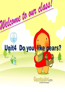 pep小学英语三年级下册英语unit5-do-you-like-pears-第一课时课件